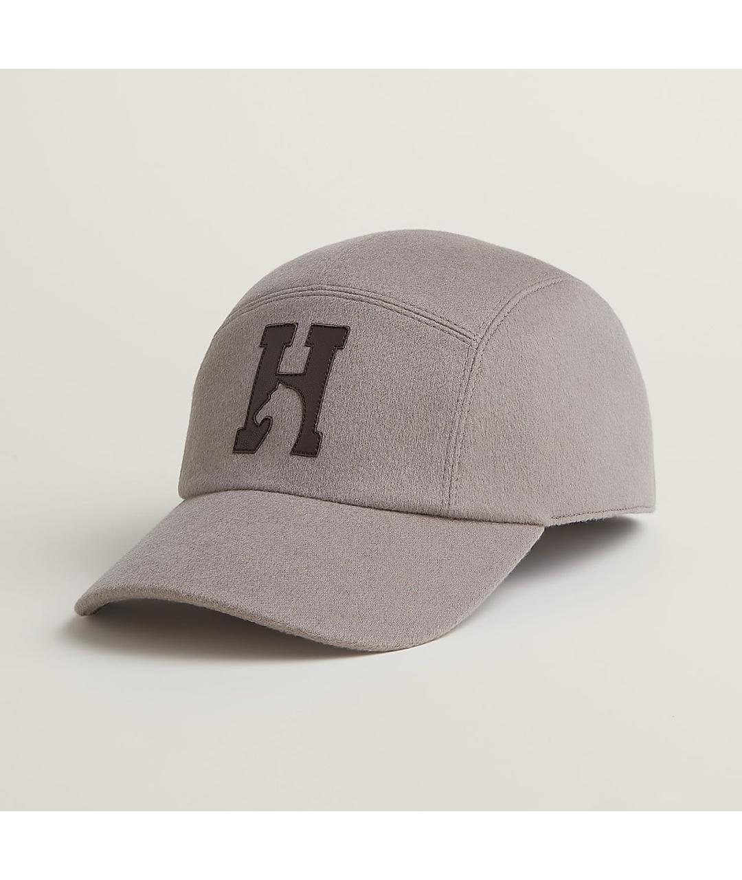 HERMES Серая кашемировая кепка/бейсболка, фото 4