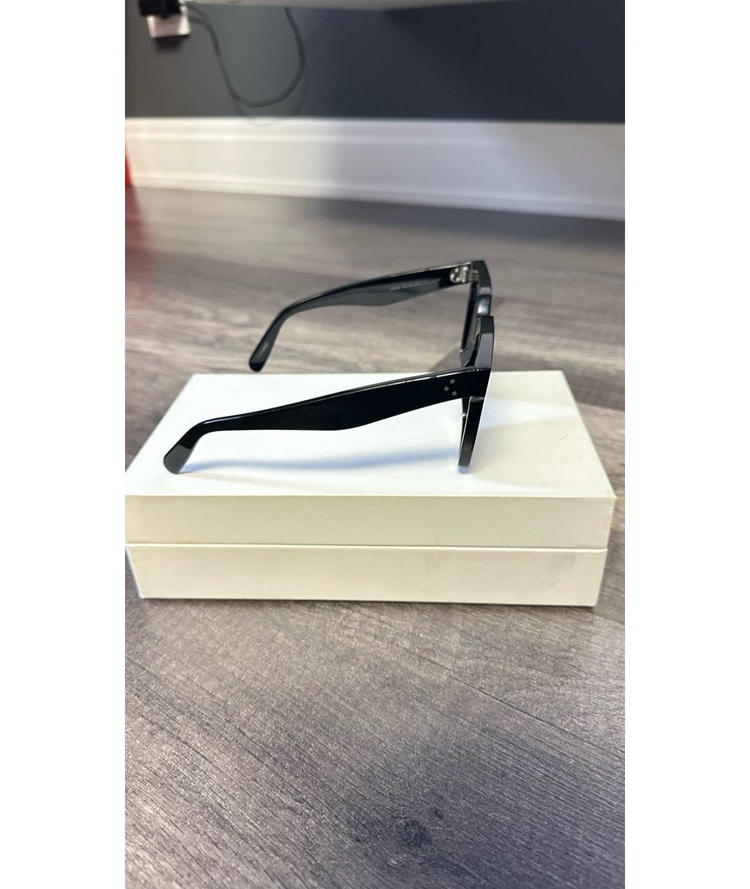 CELINE Черные пластиковые солнцезащитные очки, фото 3