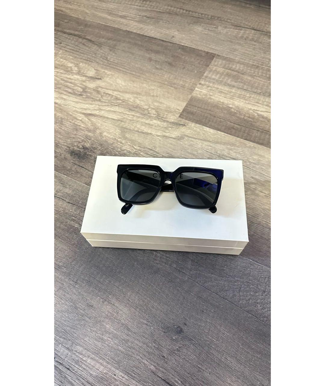 CELINE Черные пластиковые солнцезащитные очки, фото 5