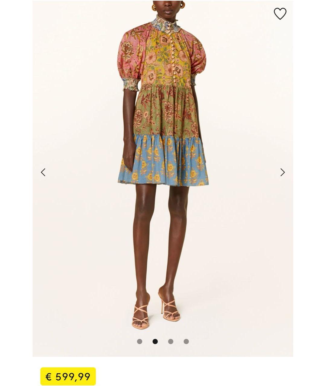 ZIMMERMANN Мульти хлопковое повседневное платье, фото 8