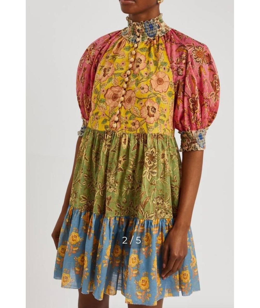 ZIMMERMANN Мульти хлопковое повседневное платье, фото 6