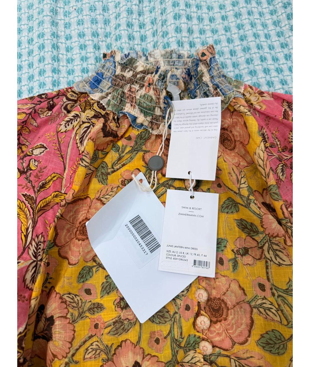 ZIMMERMANN Мульти хлопковое повседневное платье, фото 3
