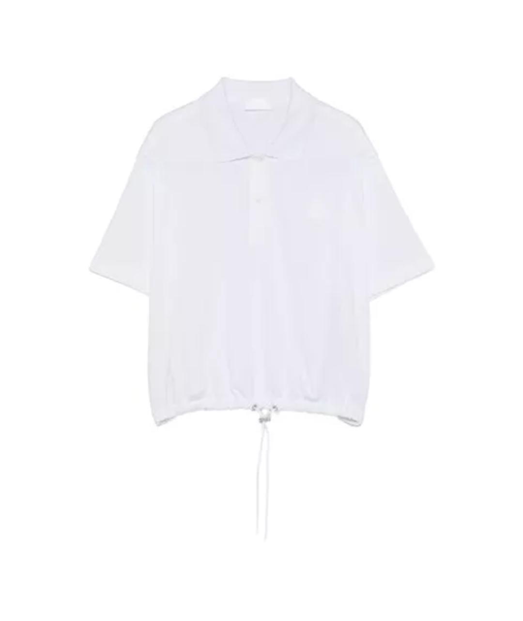 MONCLER Белая хлопковая футболка, фото 1