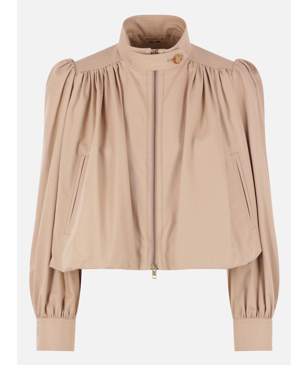 CHLOE Бежевая хлопковая куртка, фото 1