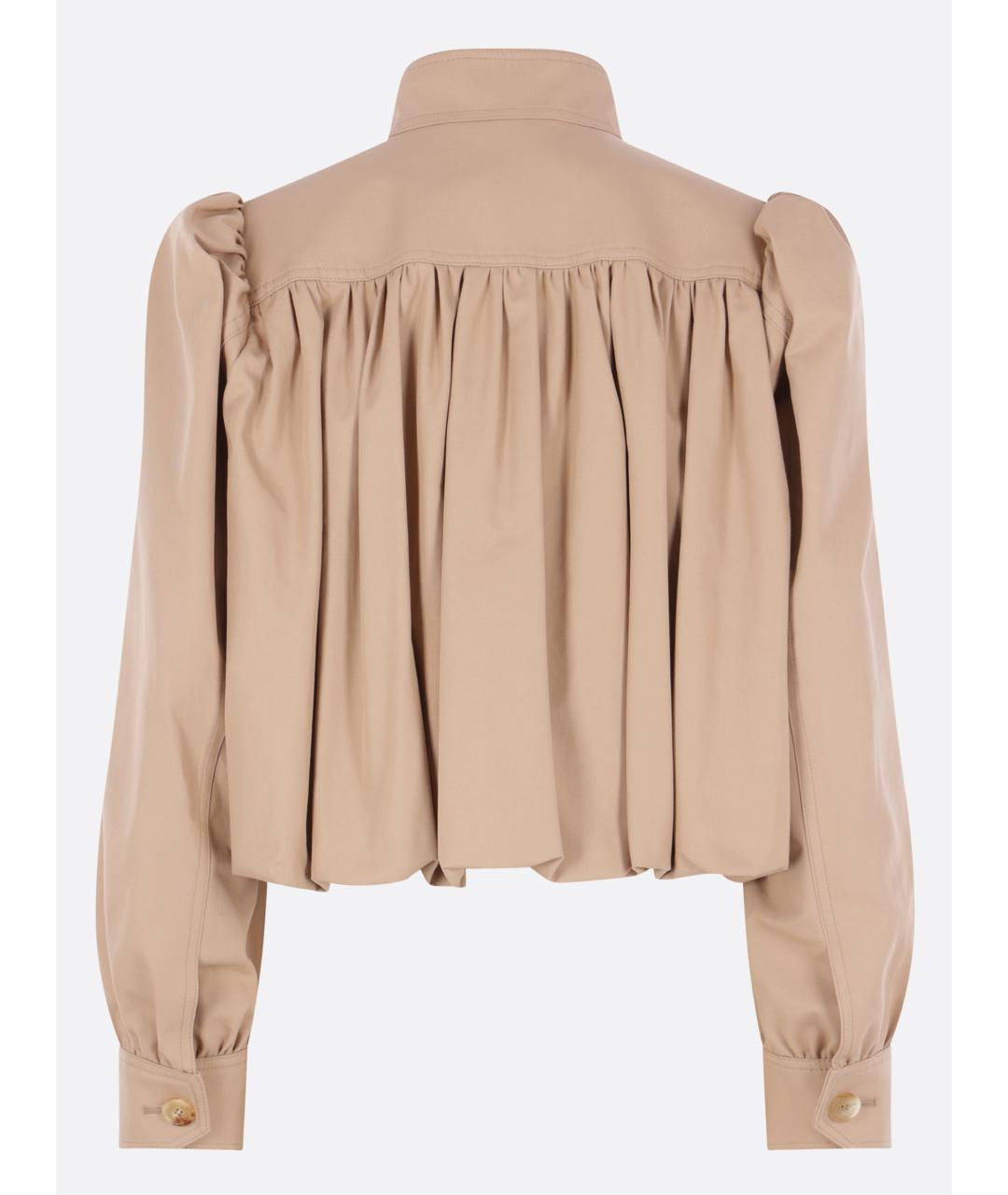 CHLOE Бежевая хлопковая куртка, фото 2