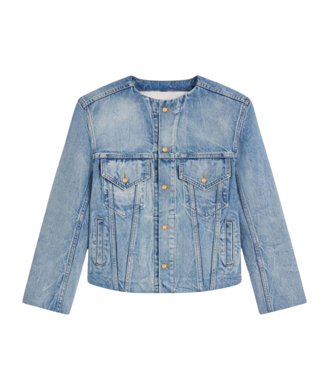 CELINE Голубая хлопковая куртка, фото 1