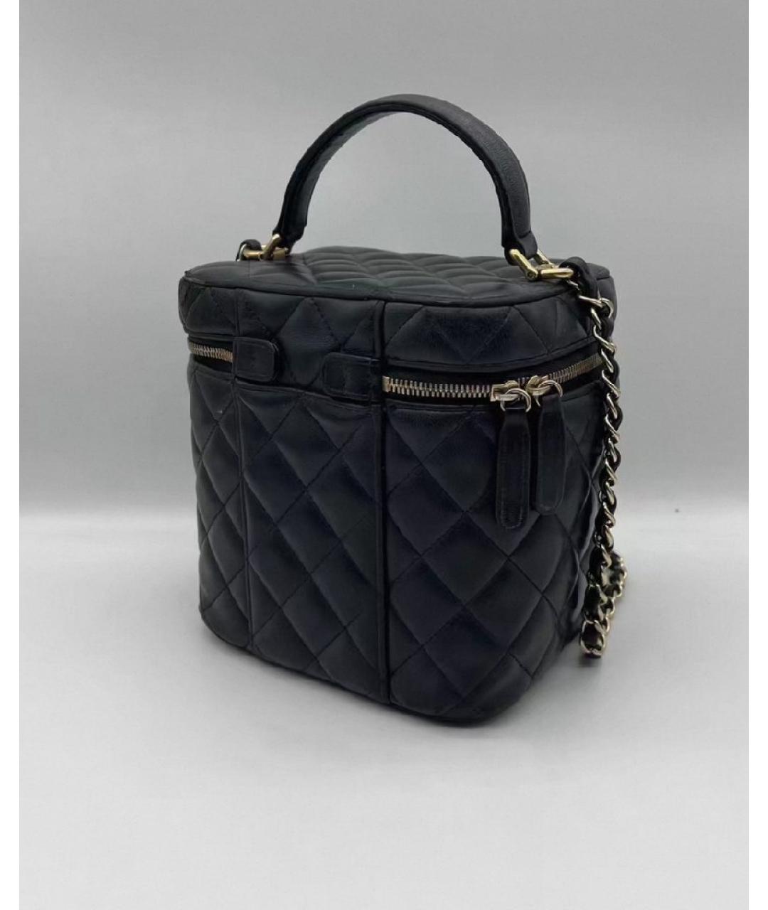 CHANEL Черная кожаная сумка через плечо, фото 2