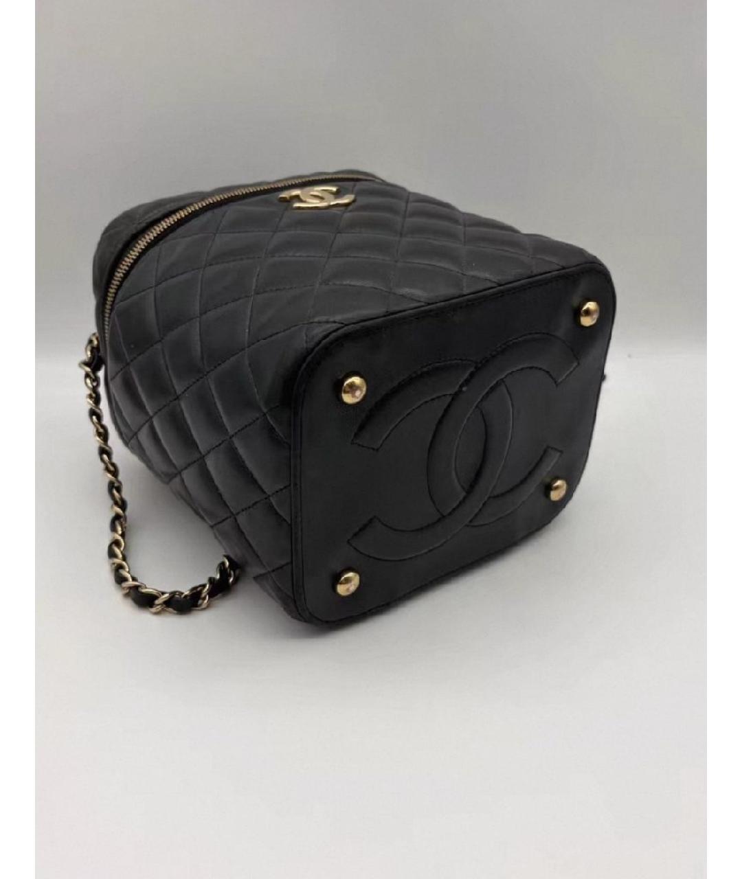 CHANEL Черная кожаная сумка через плечо, фото 3