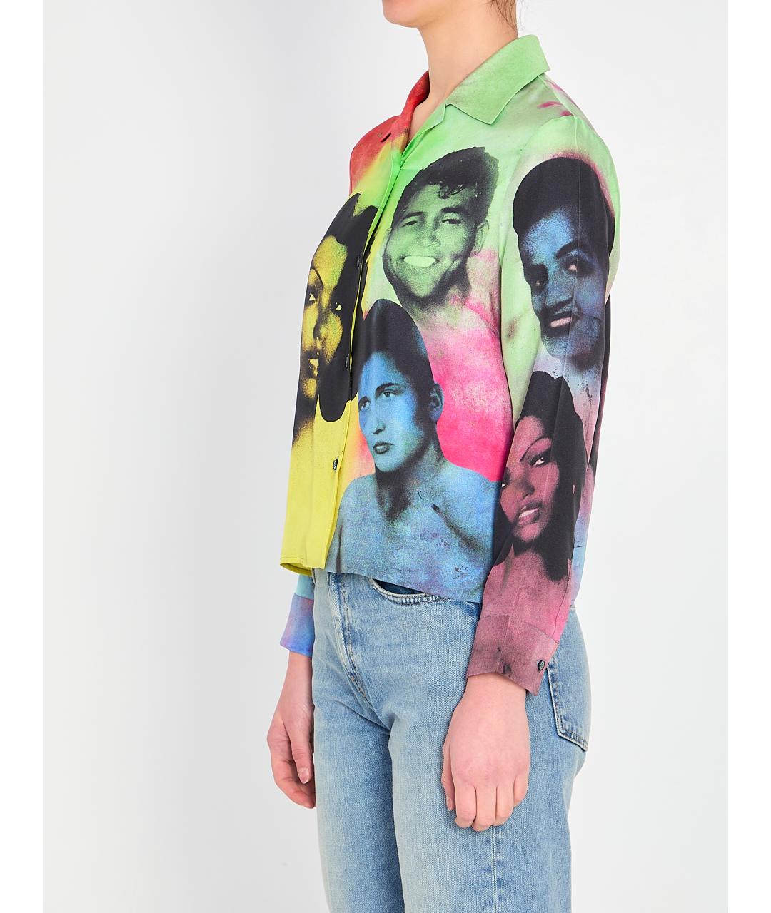 VERSACE Мульти шелковая рубашка, фото 2