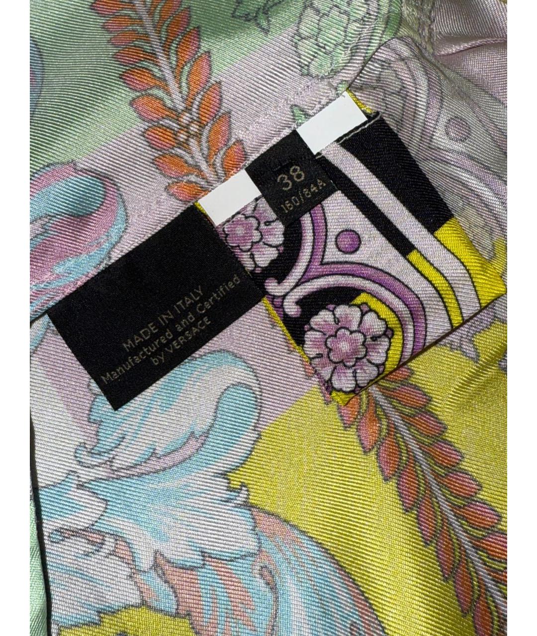 VERSACE Мульти шелковый сарафан, фото 6