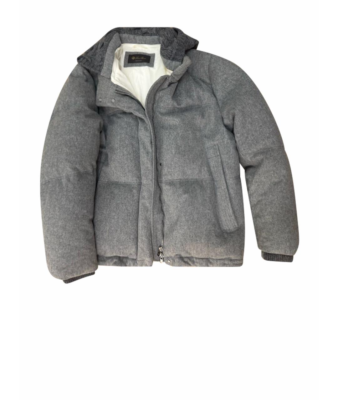 LORO PIANA Серый кашемировый пуховик, фото 7