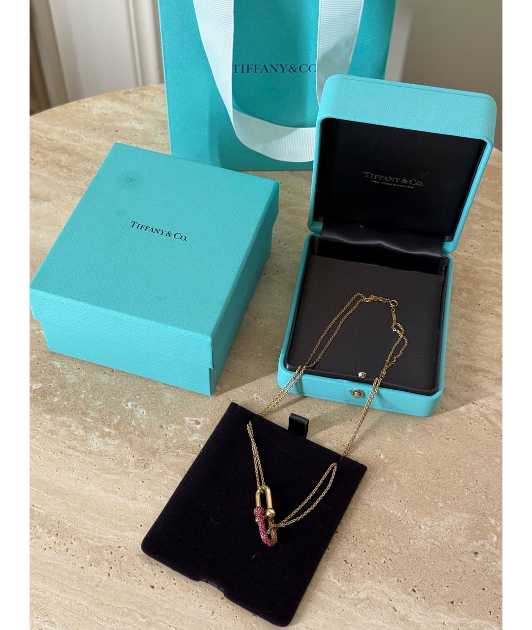 TIFFANY&CO Золотая подвеска из желтого золота, фото 2