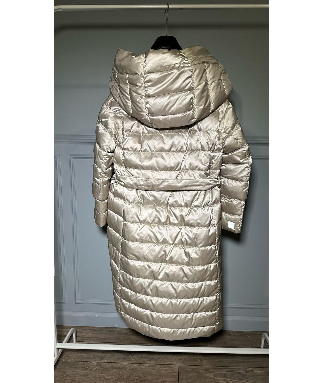 MAX MARA THE CUBE Бежевое полиамидовое пальто, фото 3