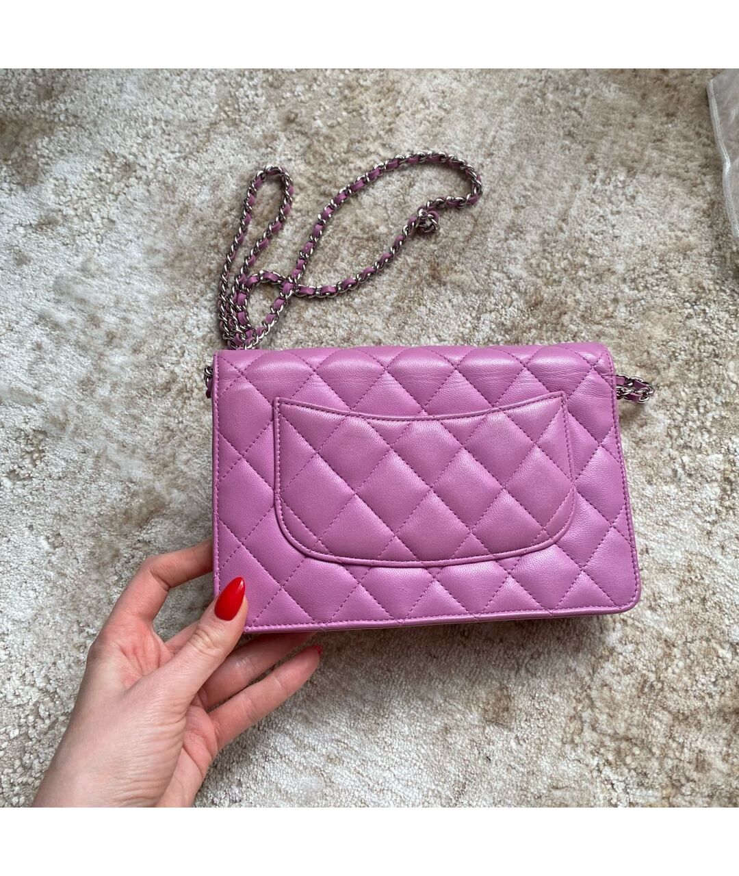 CHANEL Розовая кожаная сумка тоут, фото 3