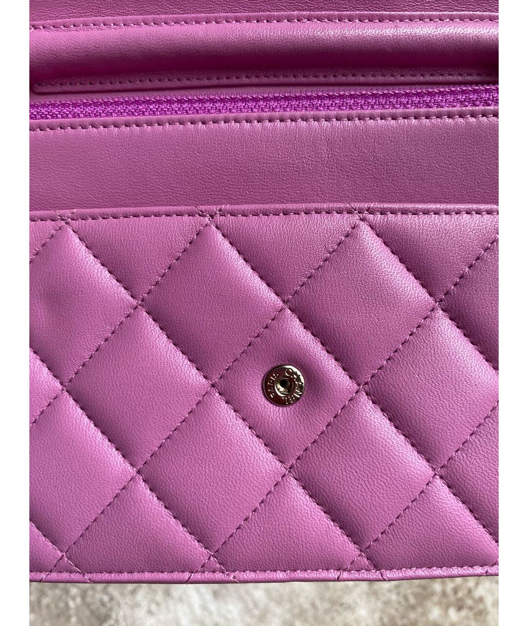 CHANEL Розовая кожаная сумка тоут, фото 6