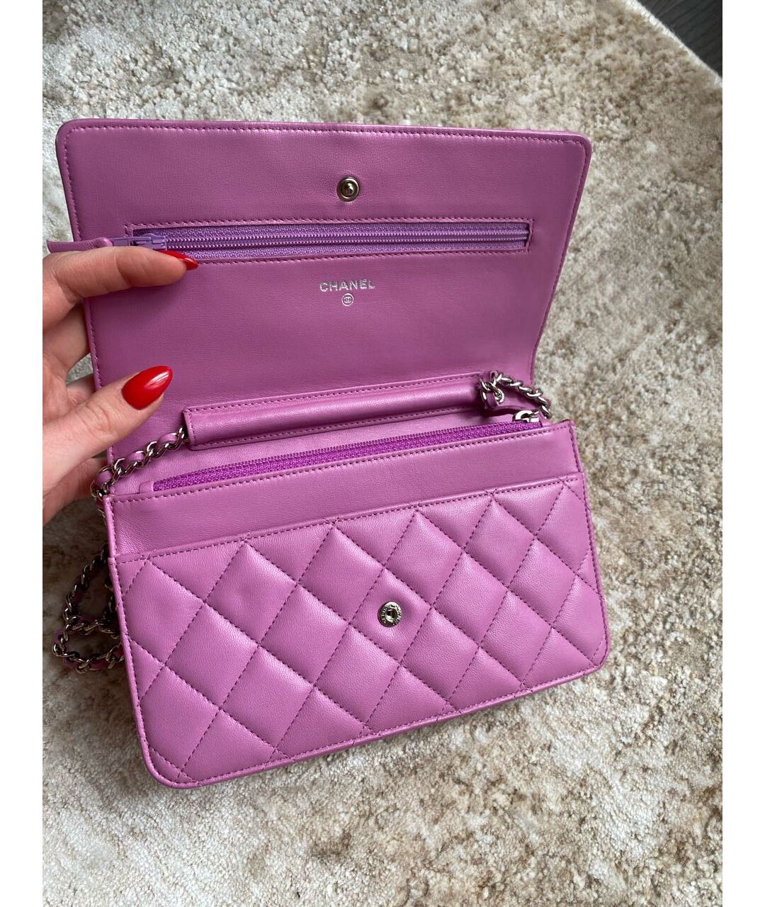 CHANEL Розовая кожаная сумка тоут, фото 5