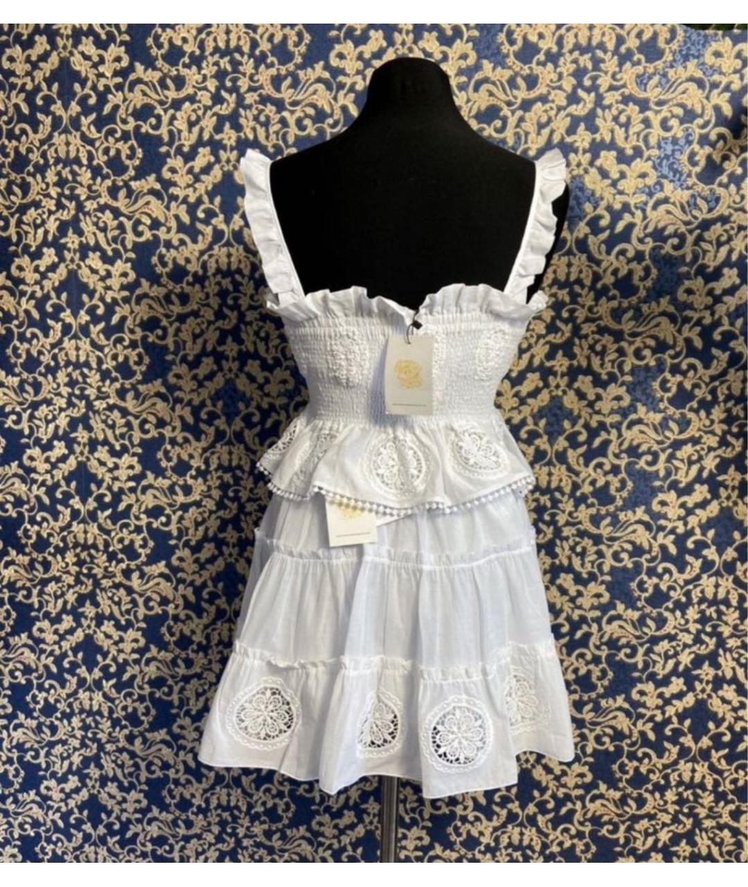 CHARO RUIZ Белый хлопковый костюм с юбками, фото 2