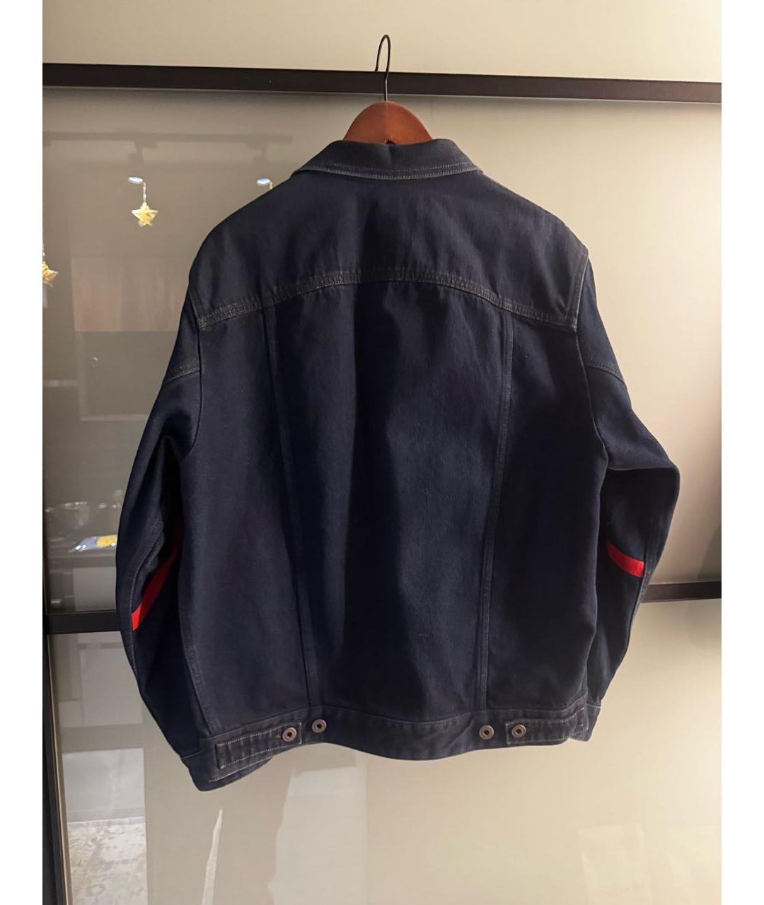 VALENTINO Темно-синяя деним куртка, фото 3