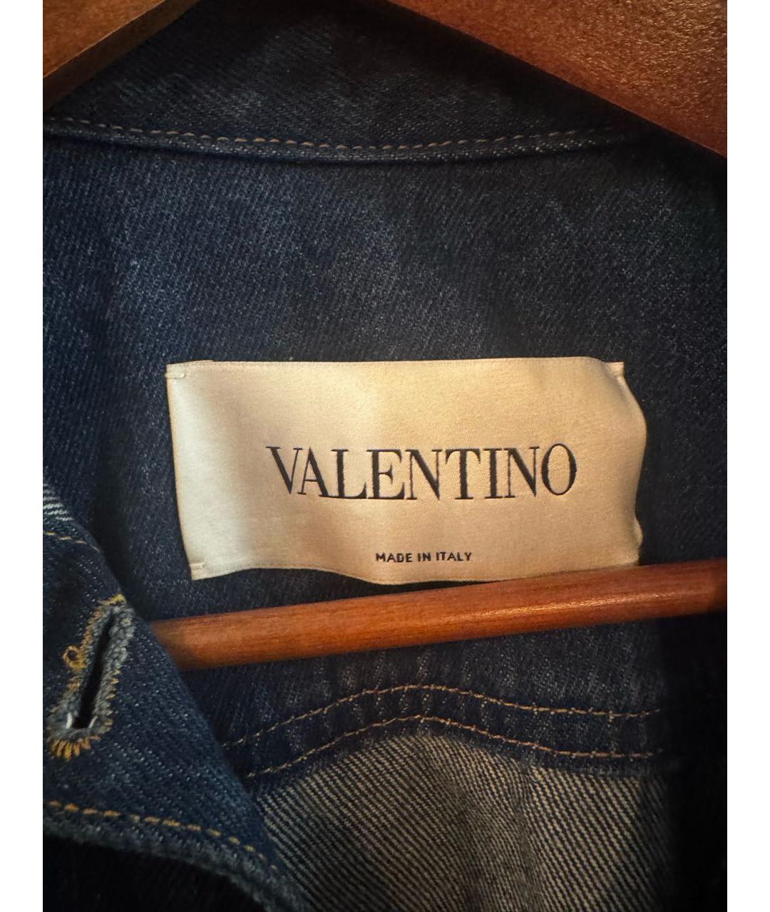 VALENTINO Темно-синяя деним куртка, фото 4