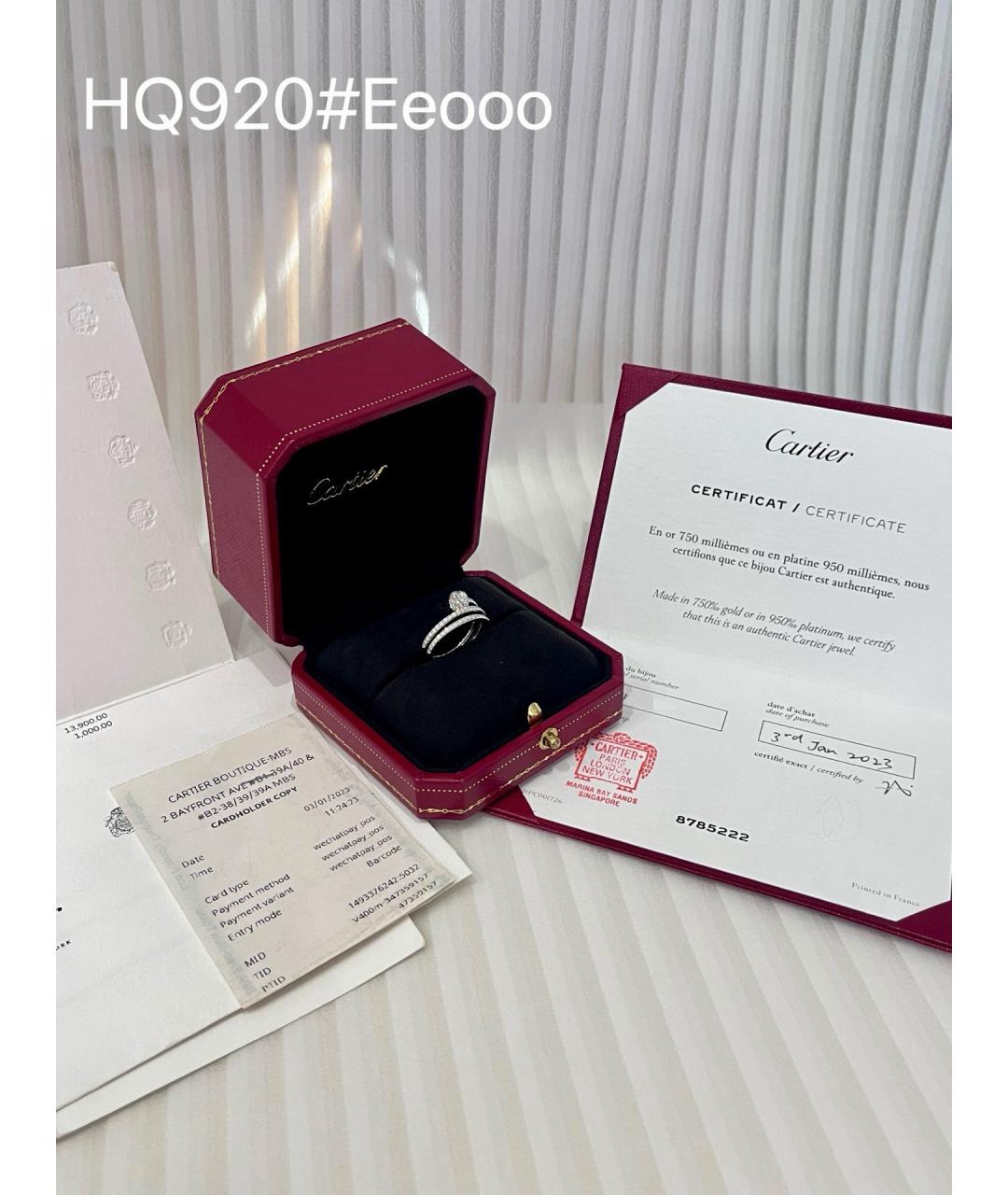 CARTIER Серебряное кольцо из белого золота, фото 2