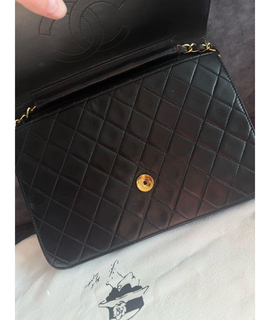 CHANEL Черная кожаная сумка через плечо, фото 3