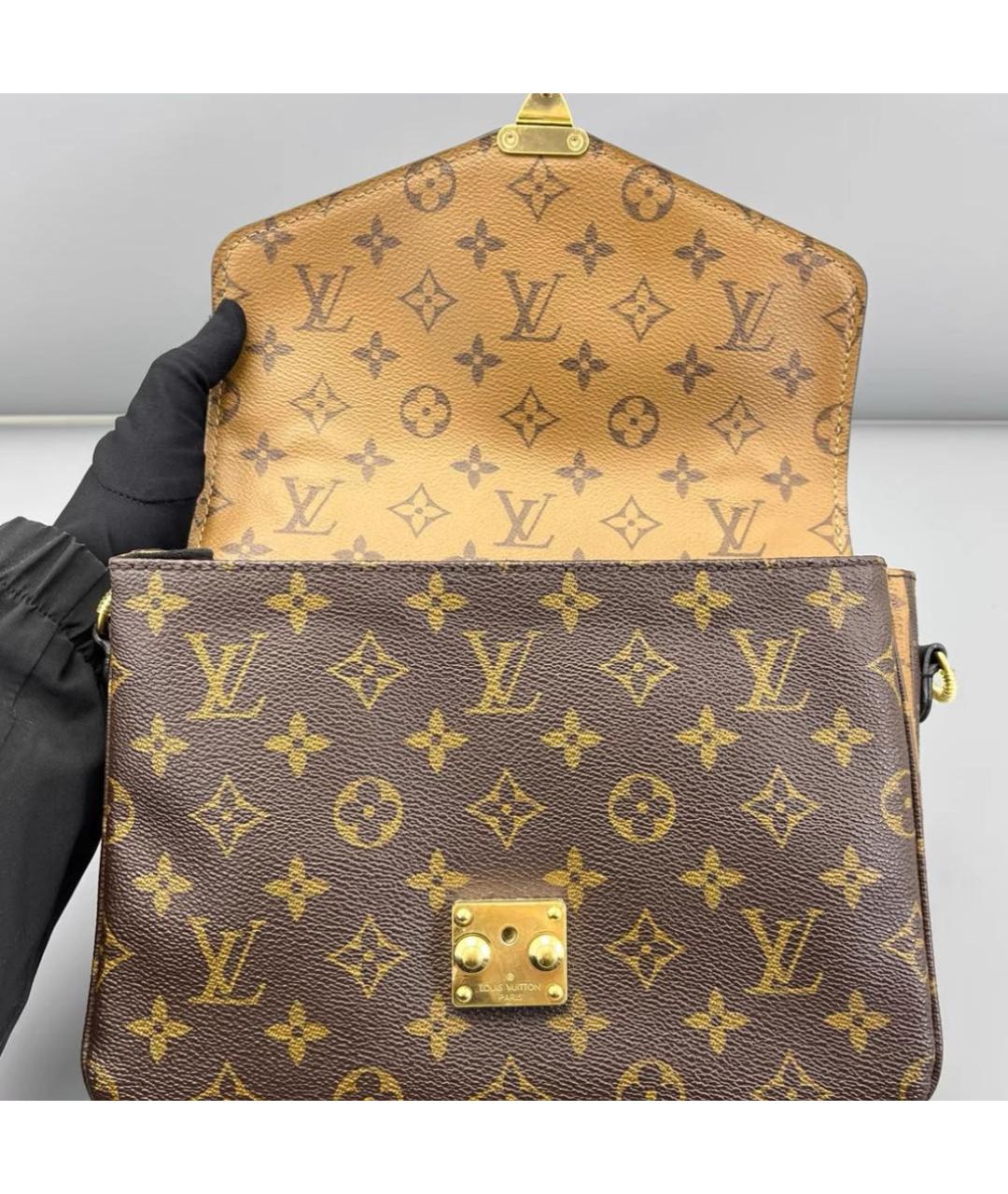 LOUIS VUITTON Коричневая сумка через плечо, фото 7