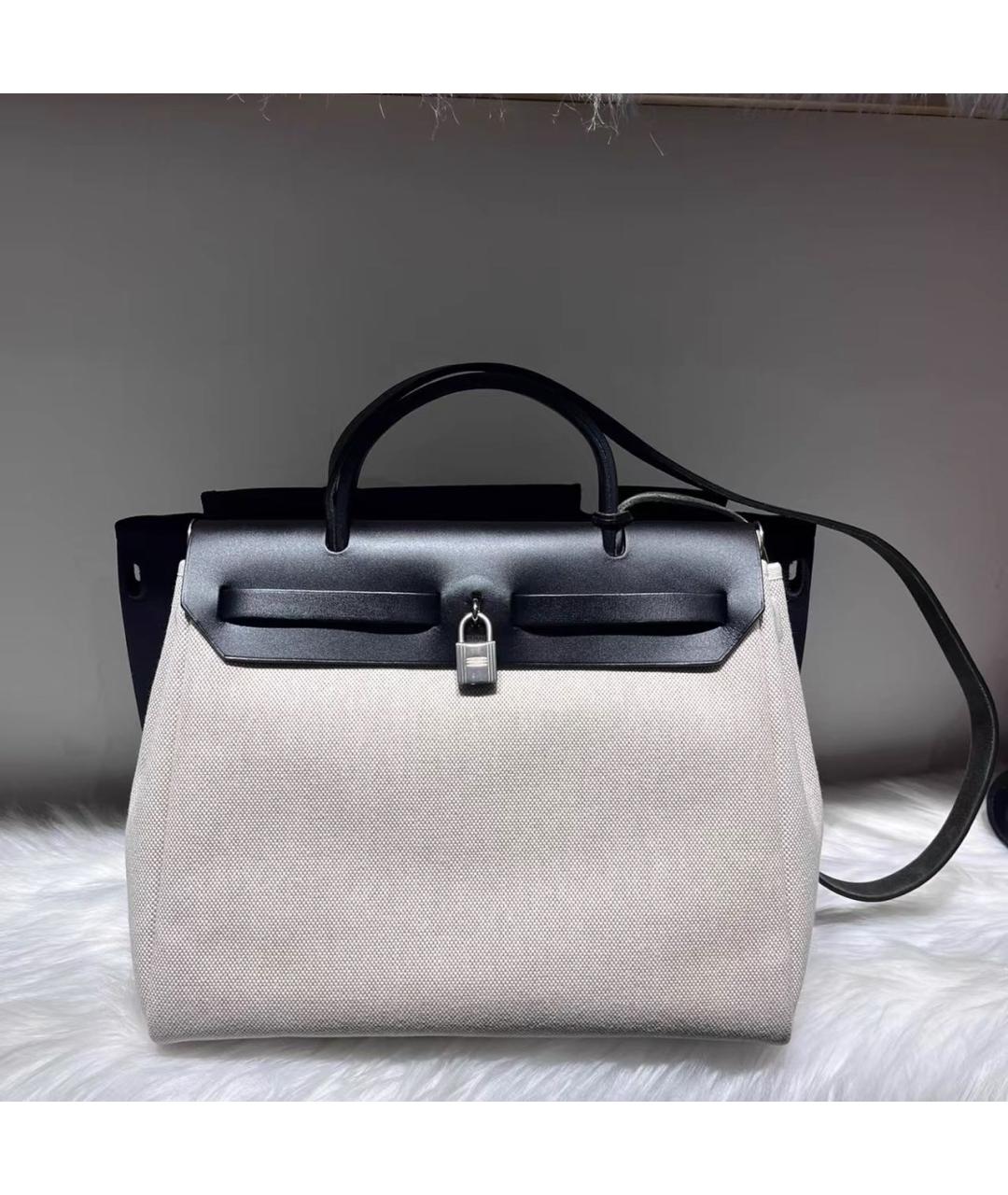 HERMES Черная кожаная сумка через плечо, фото 2