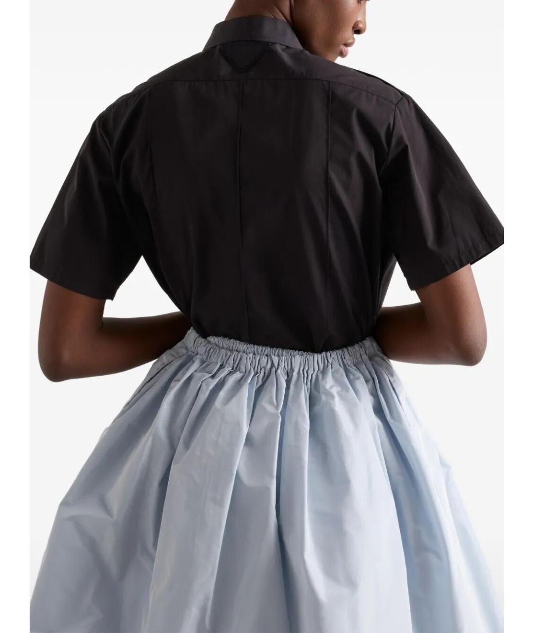 PRADA Черная хлопковая рубашка, фото 3