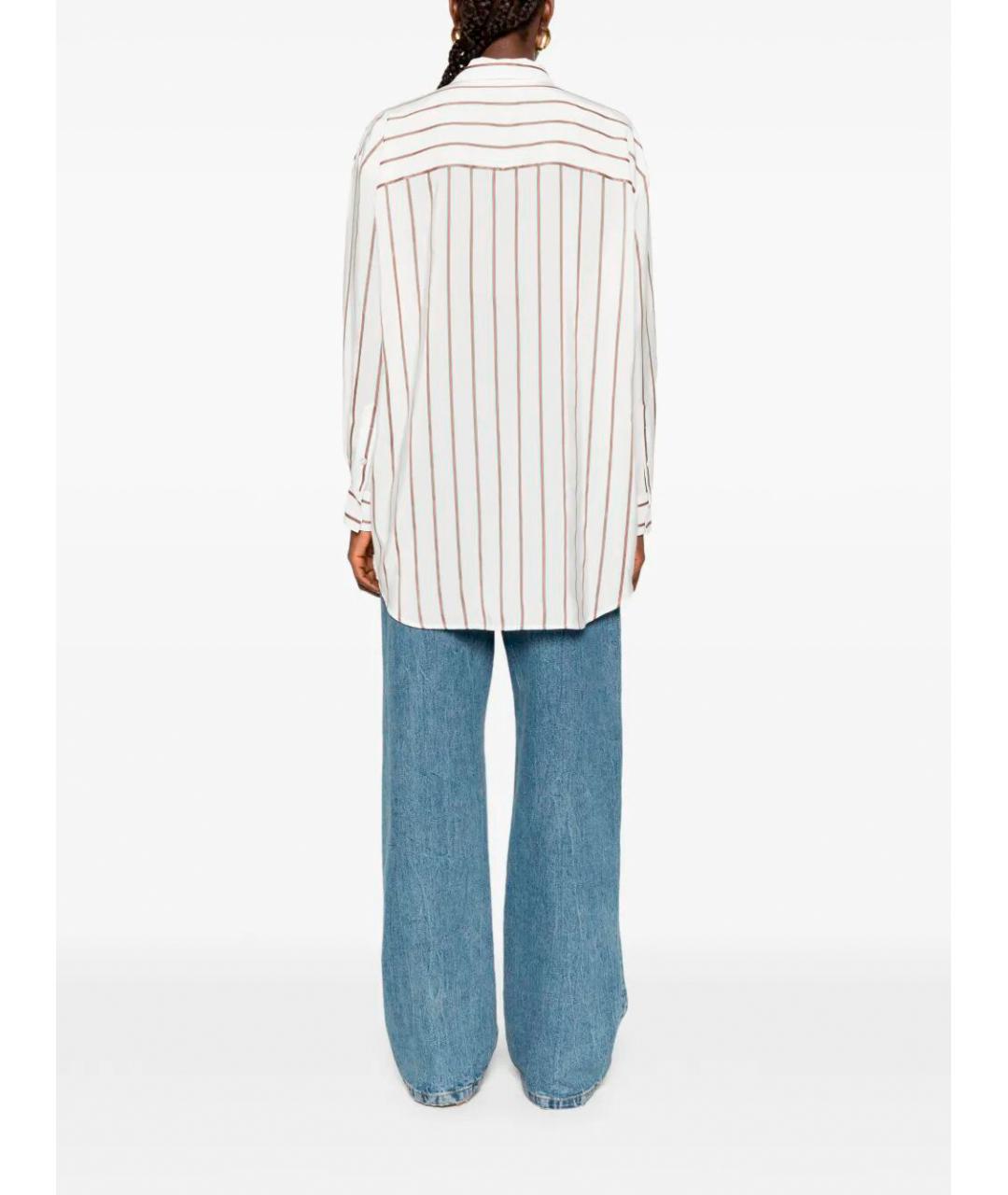 GUCCI Белая шелковая рубашка, фото 4