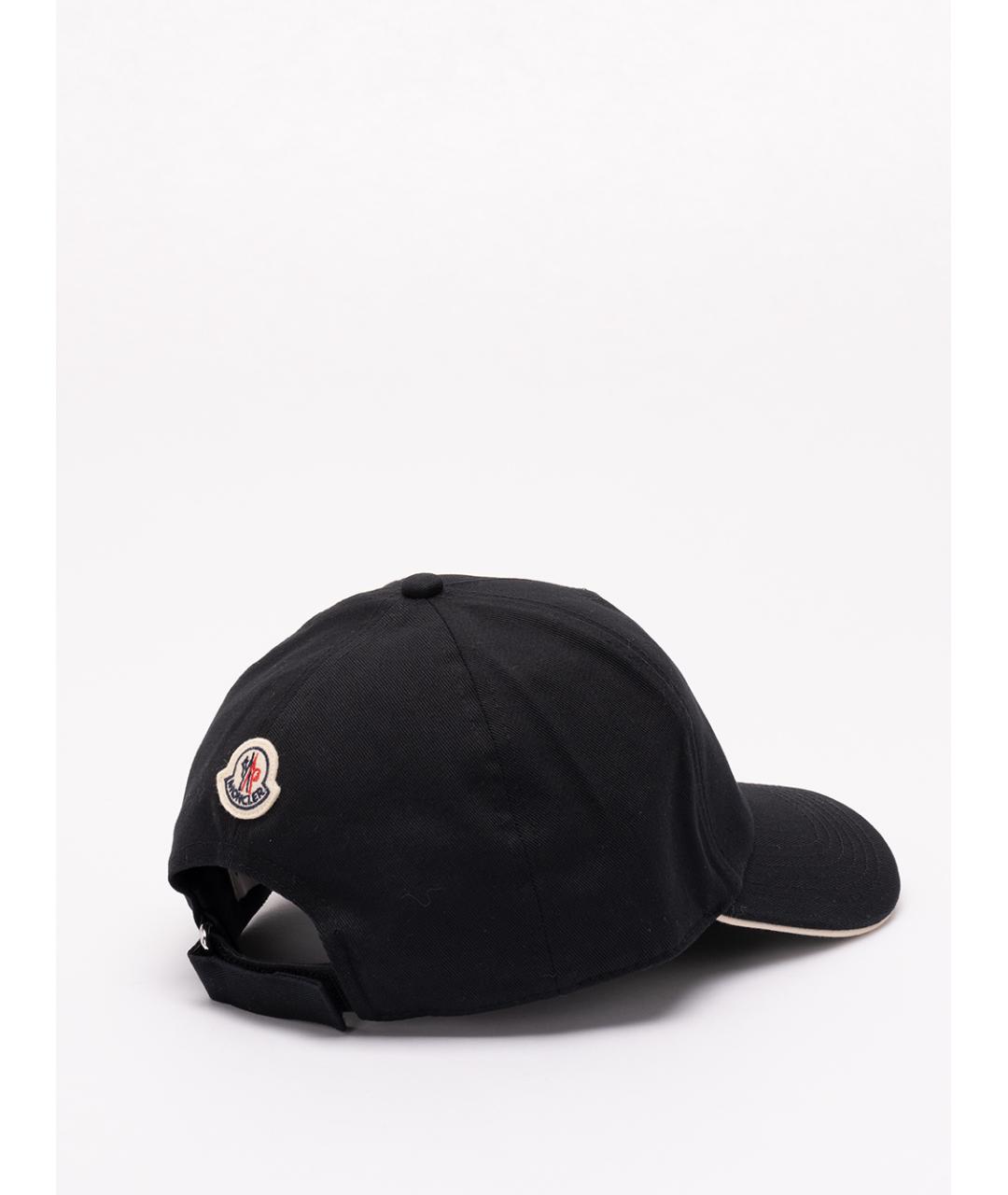MONCLER Черная хлопковая кепка/бейсболка, фото 2