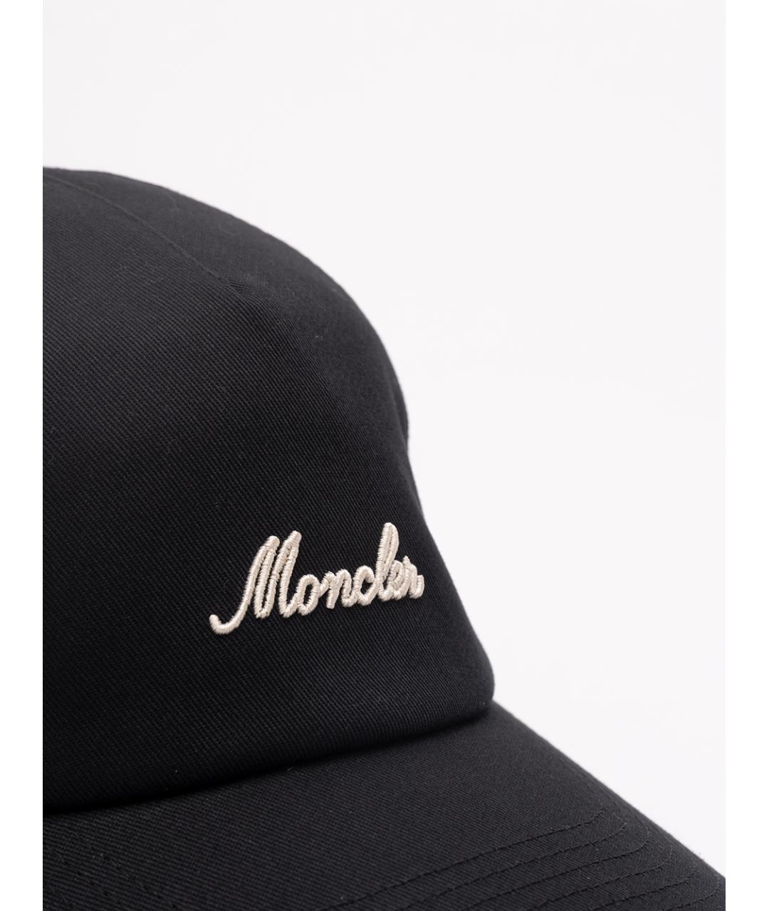 MONCLER Черная хлопковая кепка/бейсболка, фото 3