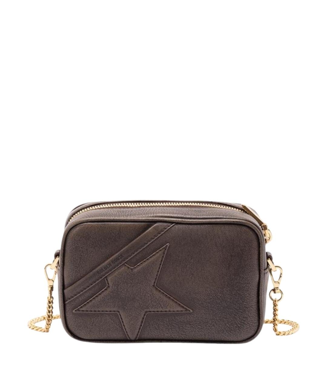 GOLDEN GOOSE DELUXE BRAND Коричневая кожаная сумка через плечо, фото 1