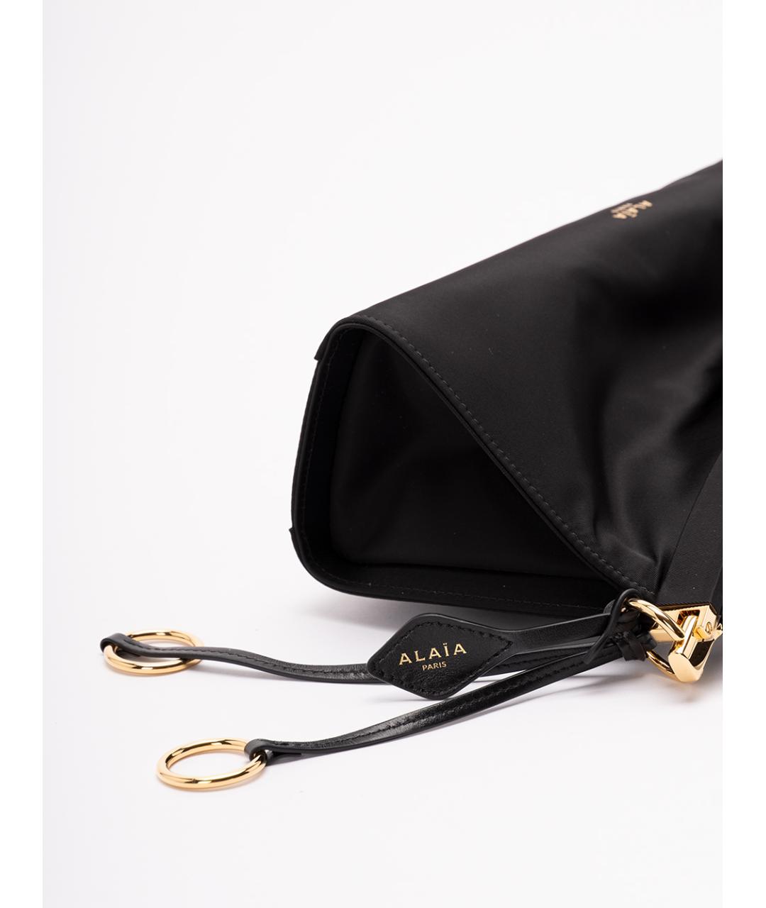 ALAIA Черная синтетическая сумка через плечо, фото 6