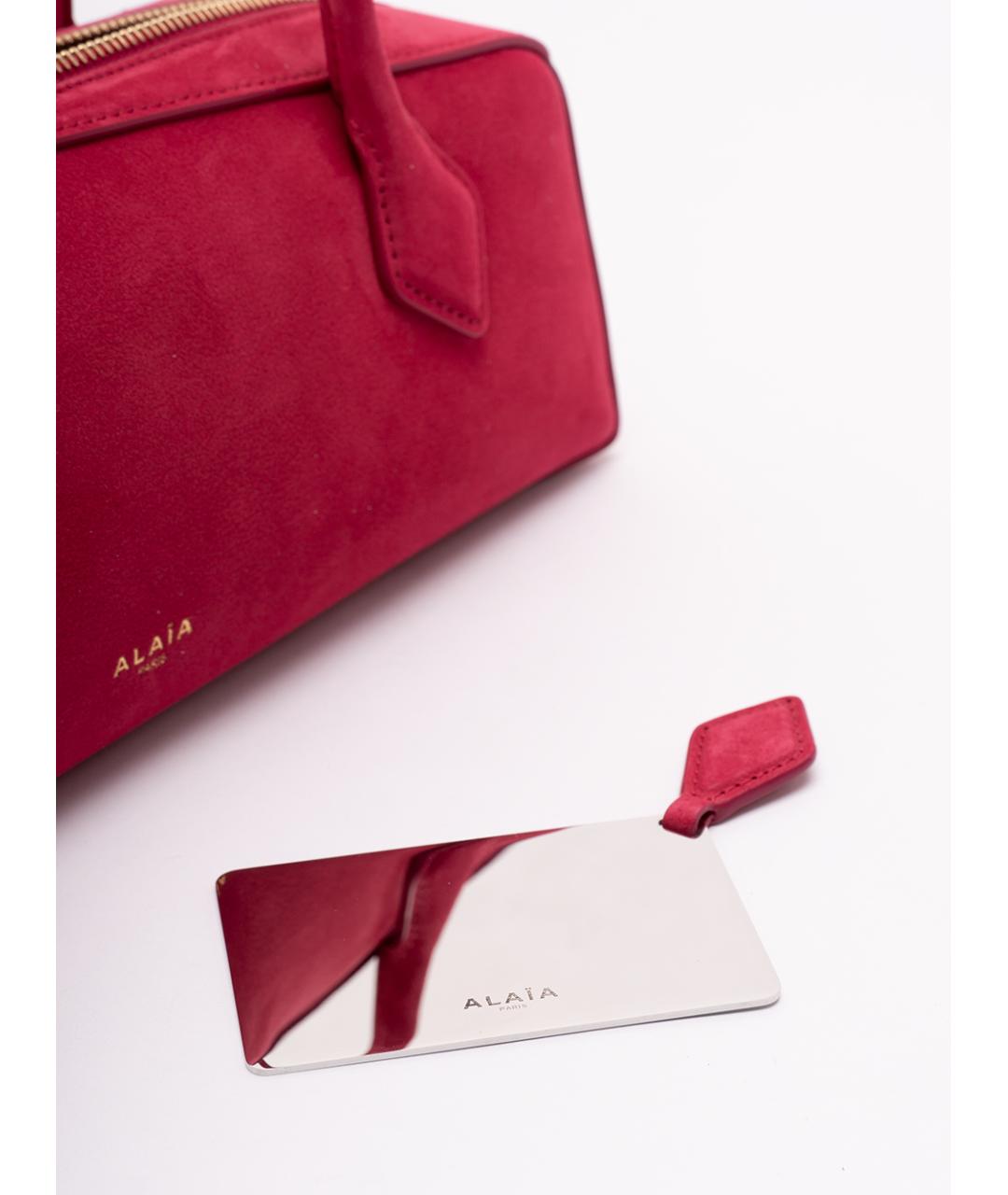ALAIA Красная кожаная сумка через плечо, фото 6