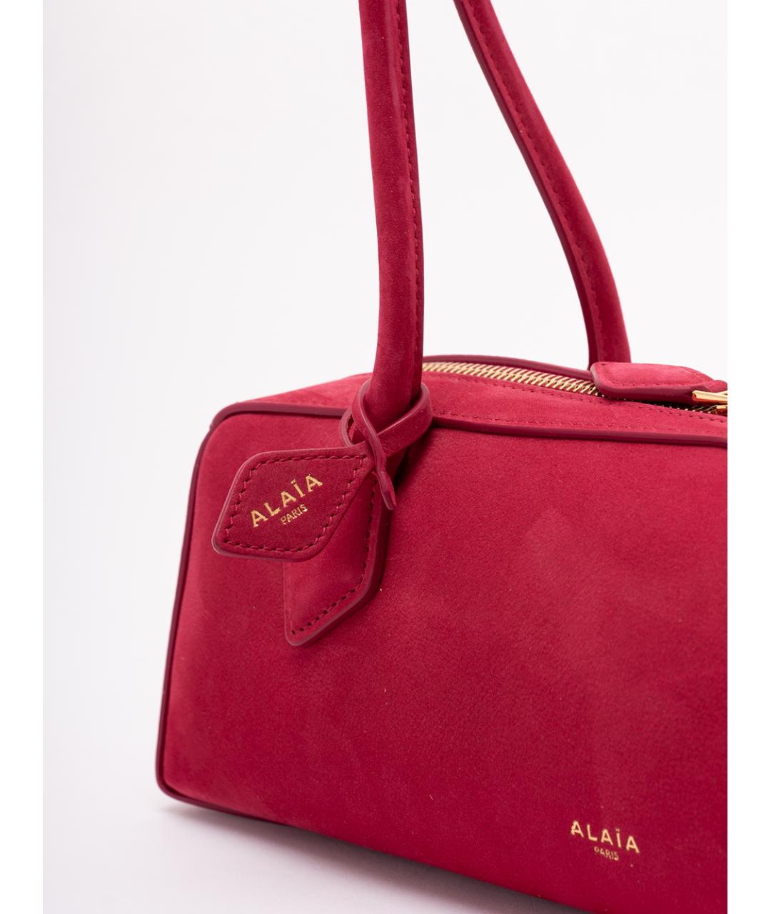 ALAIA Красная кожаная сумка через плечо, фото 5