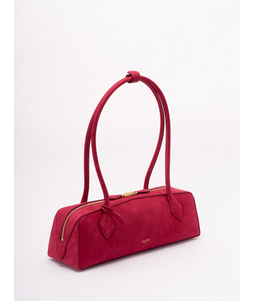 ALAIA Красная кожаная сумка через плечо, фото 3