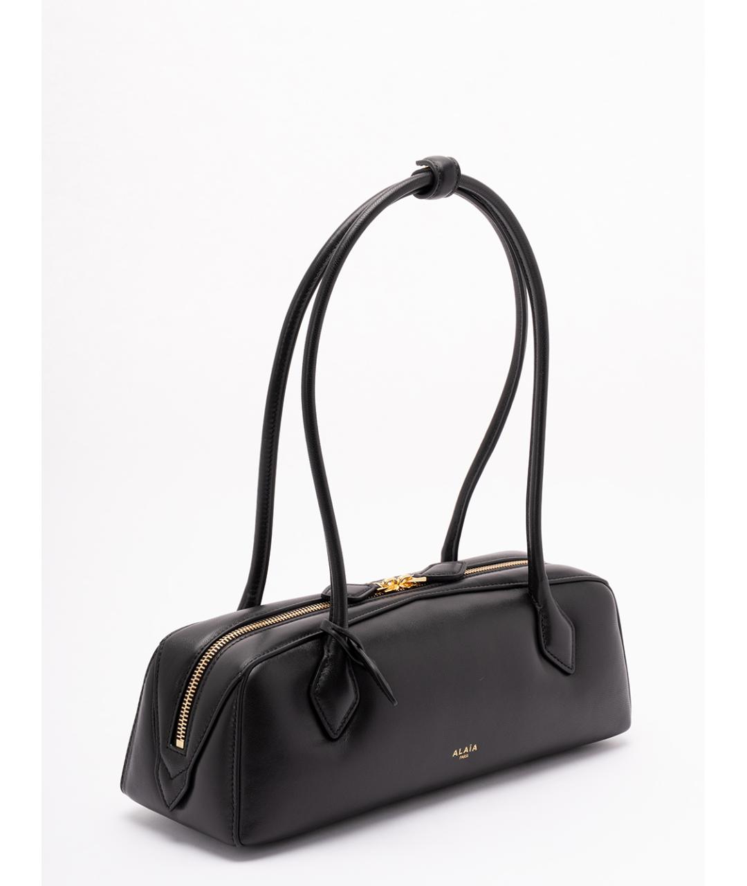 ALAIA Черная кожаная сумка тоут, фото 3