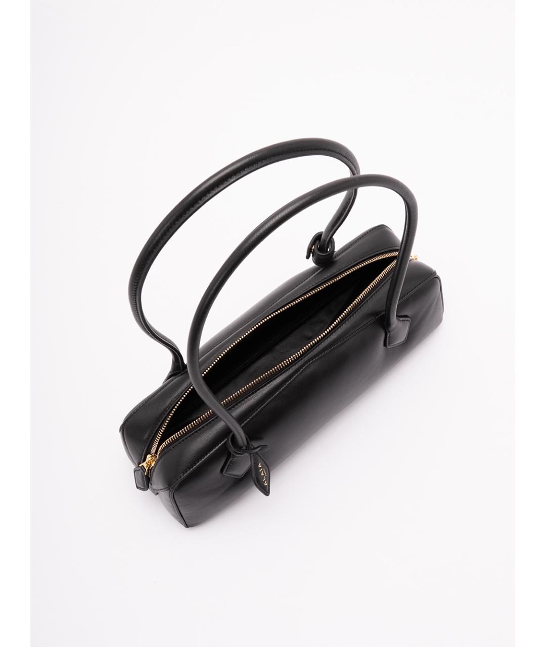 ALAIA Черная кожаная сумка тоут, фото 7