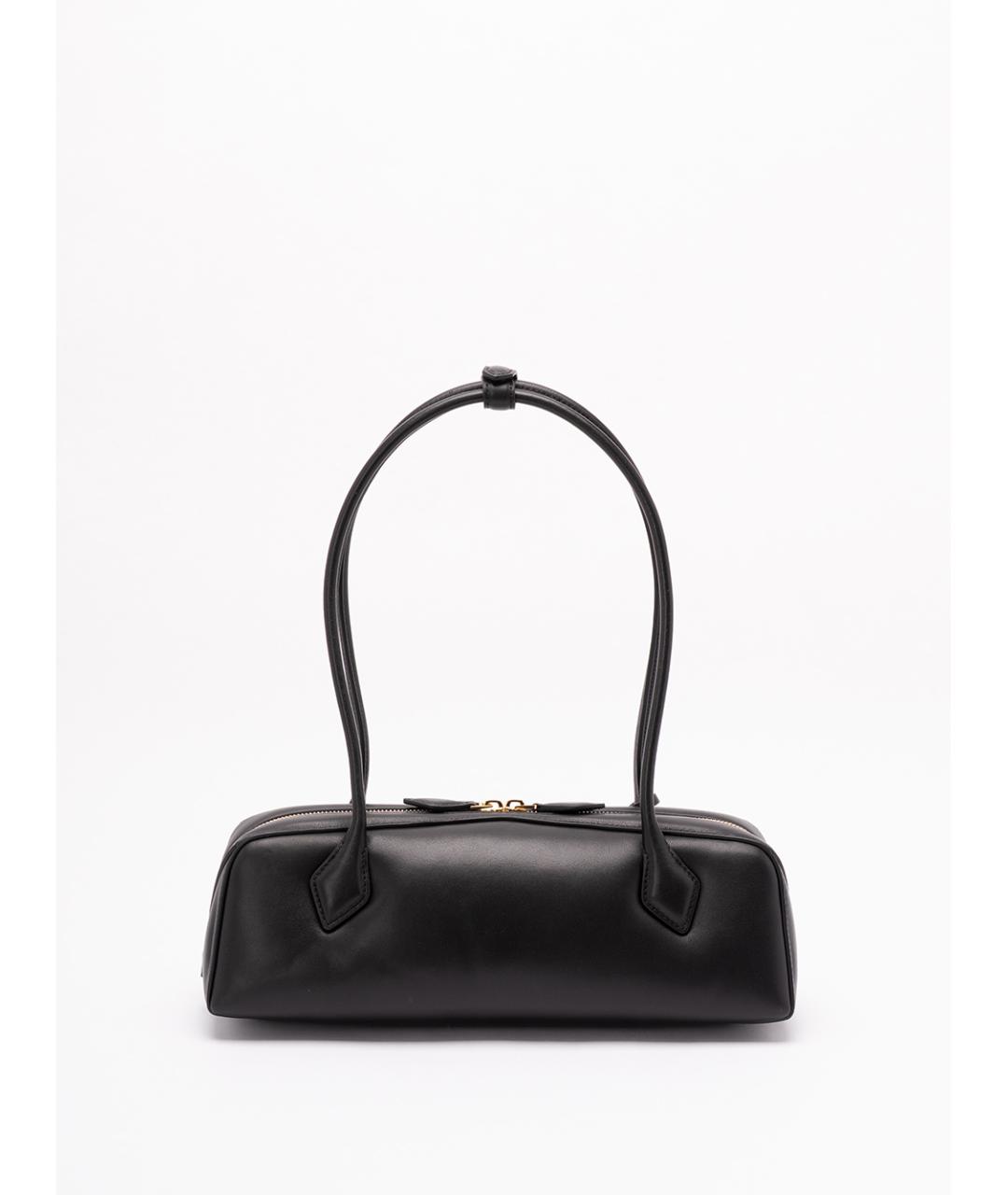 ALAIA Черная кожаная сумка тоут, фото 2