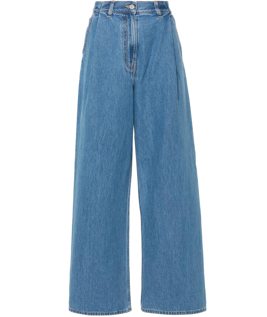 GIVENCHY Голубые хлопковые прямые джинсы, фото 1