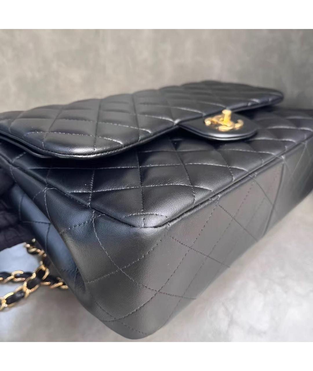 CHANEL Черная кожаная сумка через плечо, фото 6