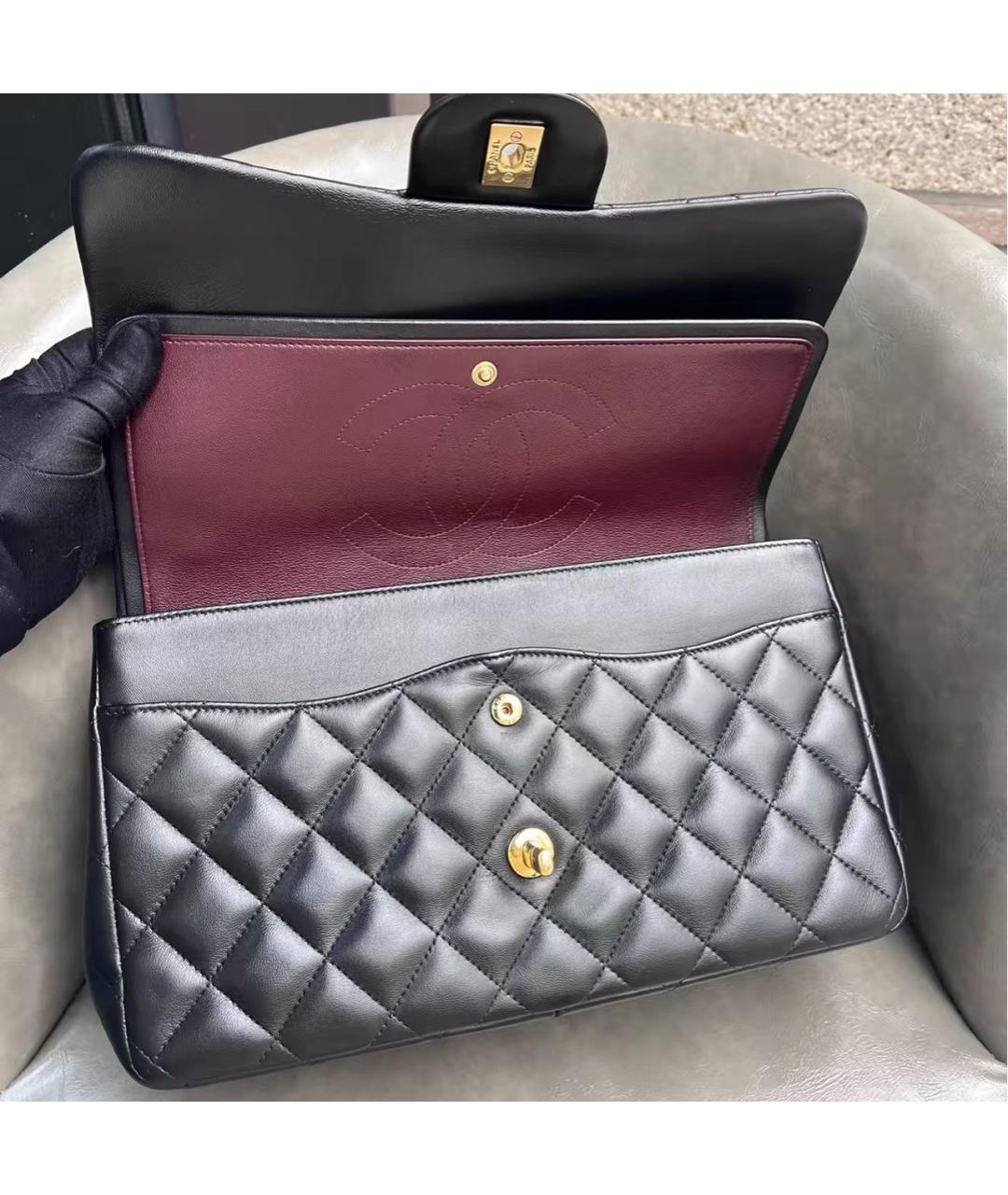 CHANEL Черная кожаная сумка через плечо, фото 3