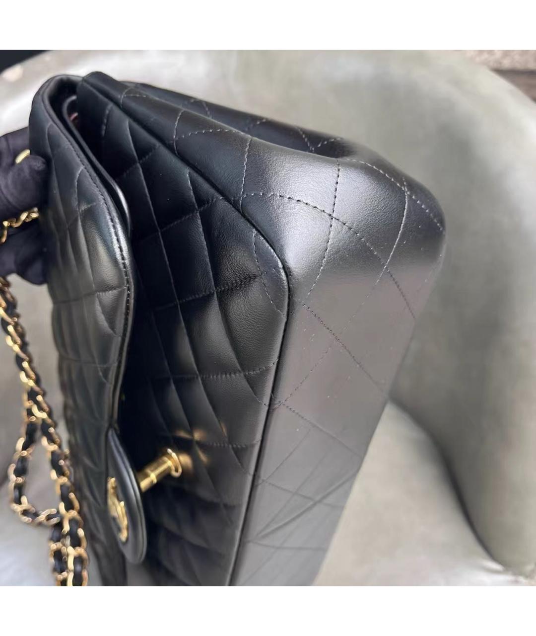 CHANEL Черная кожаная сумка через плечо, фото 5