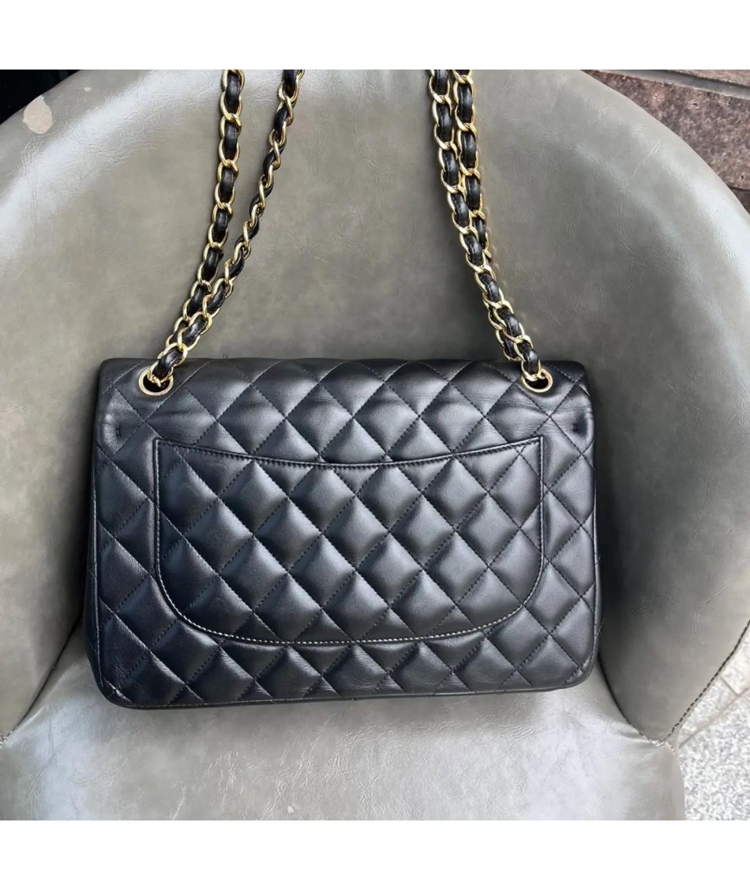 CHANEL Черная кожаная сумка через плечо, фото 2