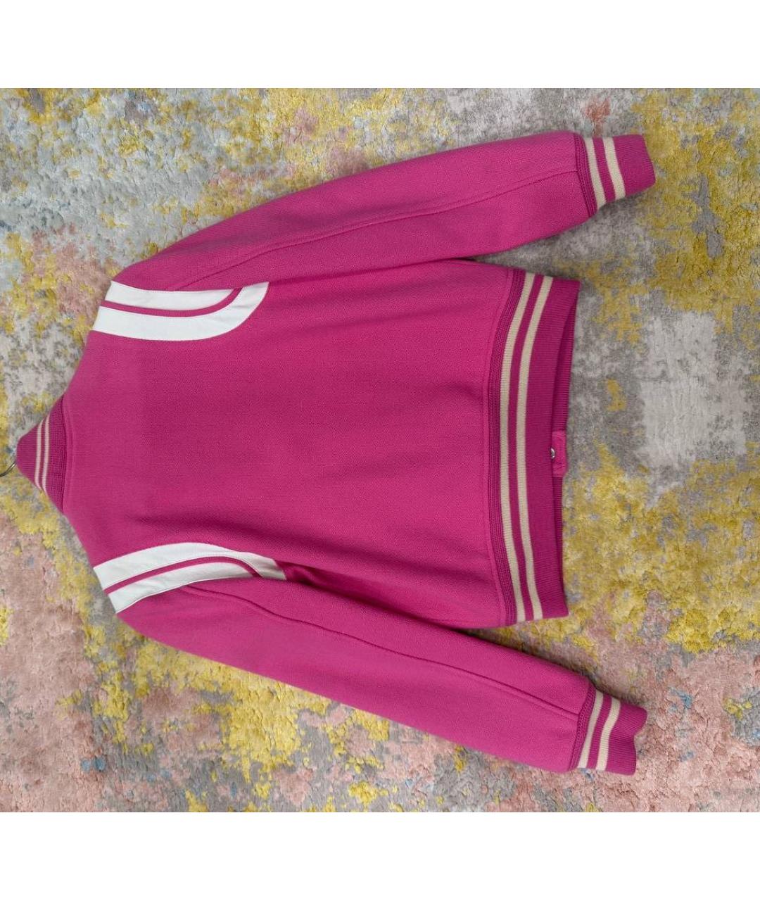 SAINT LAURENT Розовый шерстяной жакет/пиджак, фото 2