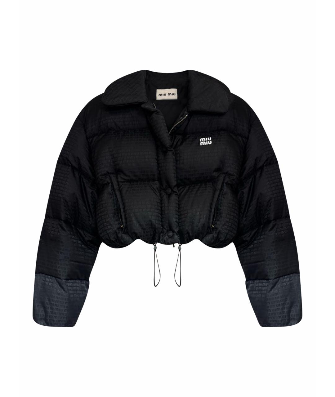 MIU MIU Черный пуховик, фото 1