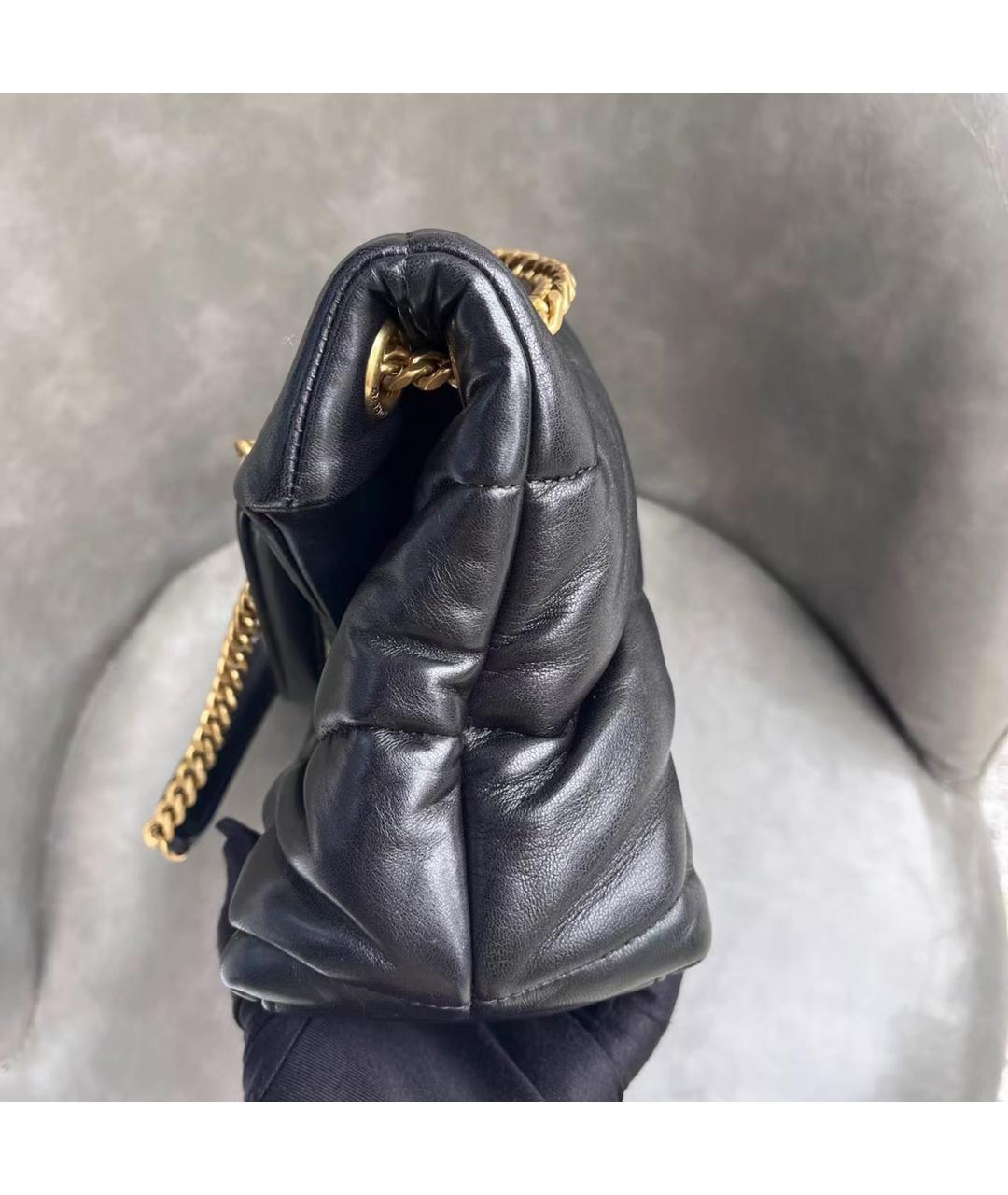 SAINT LAURENT Черная кожаная сумка через плечо, фото 4