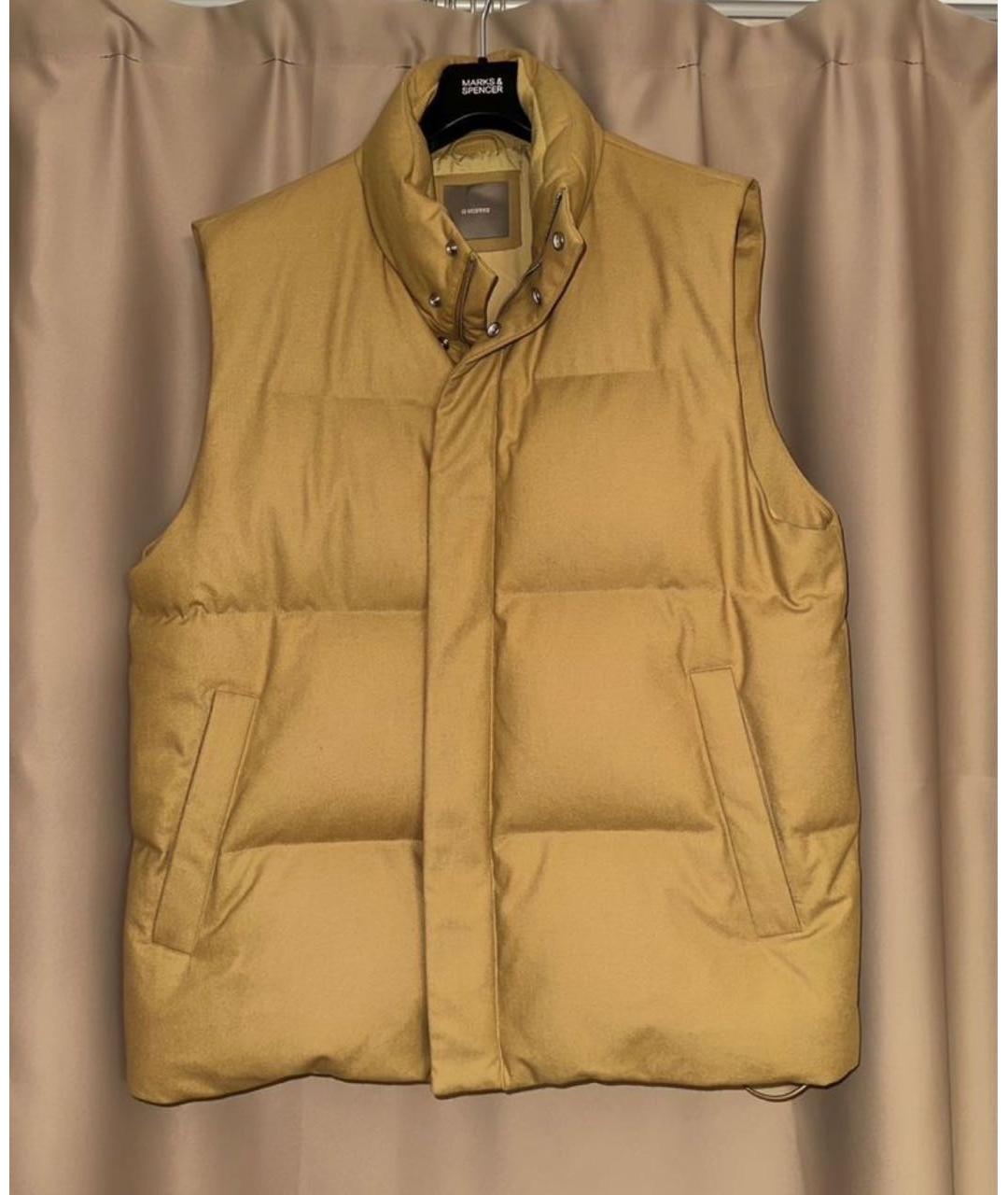 12 STOREEZ Горчичный шерстяной жилет, фото 5