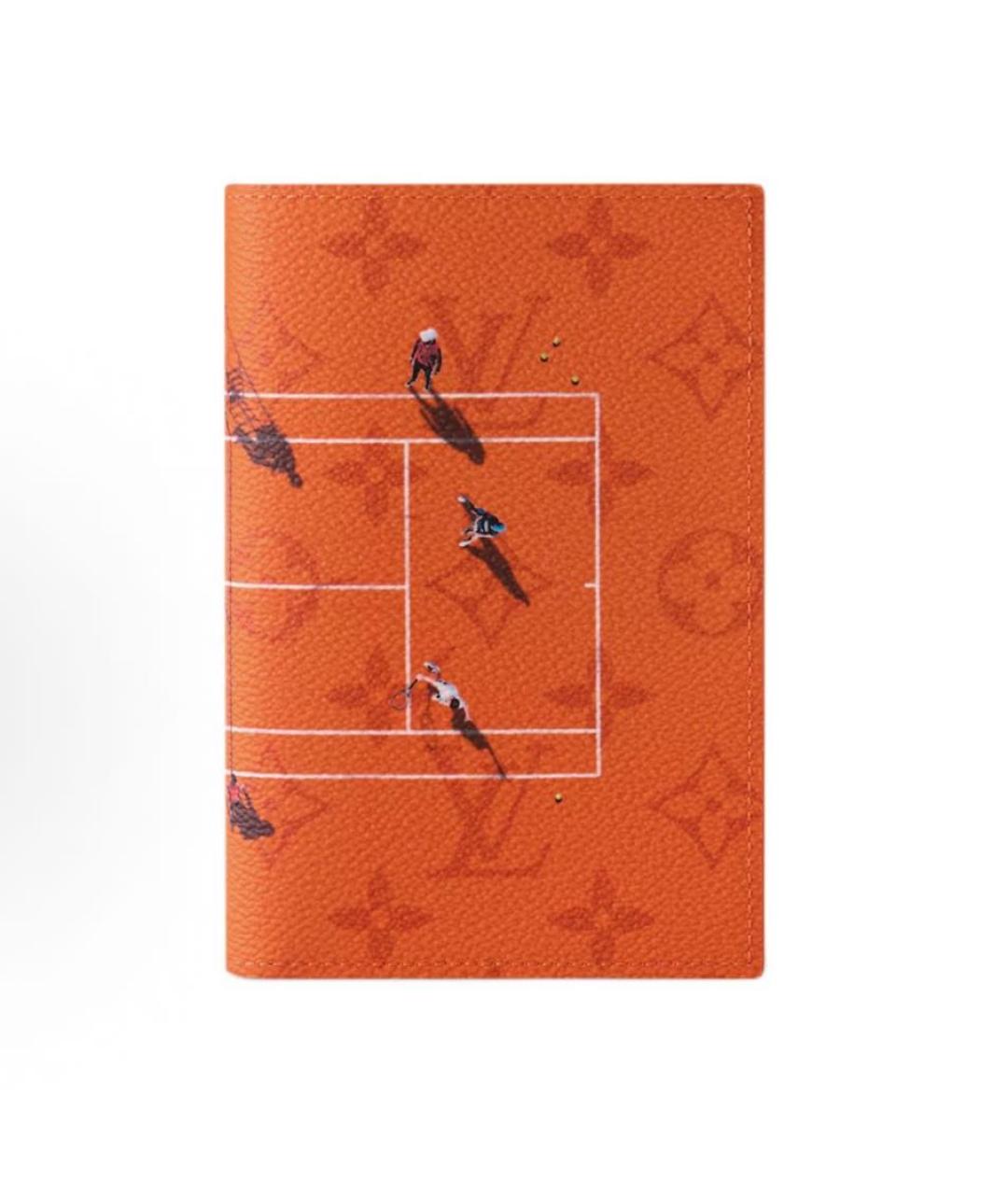 LOUIS VUITTON Оранжевый кожаный кардхолдер, фото 4