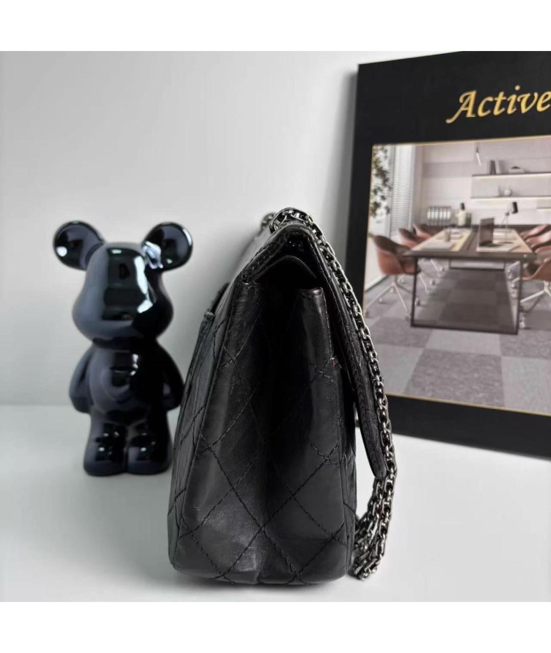 CHANEL Черная кожаная сумка через плечо, фото 3